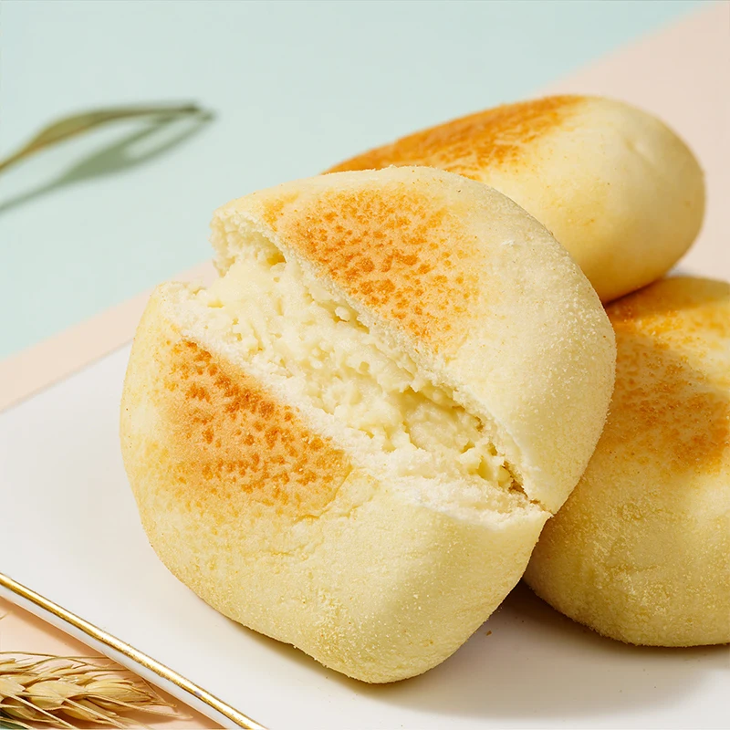 Carlos Single Pack White Bread with Natto Soymilk Flavor Soft Grain Texture Sweet Egg Taste Wheat Flour Packaged in Box