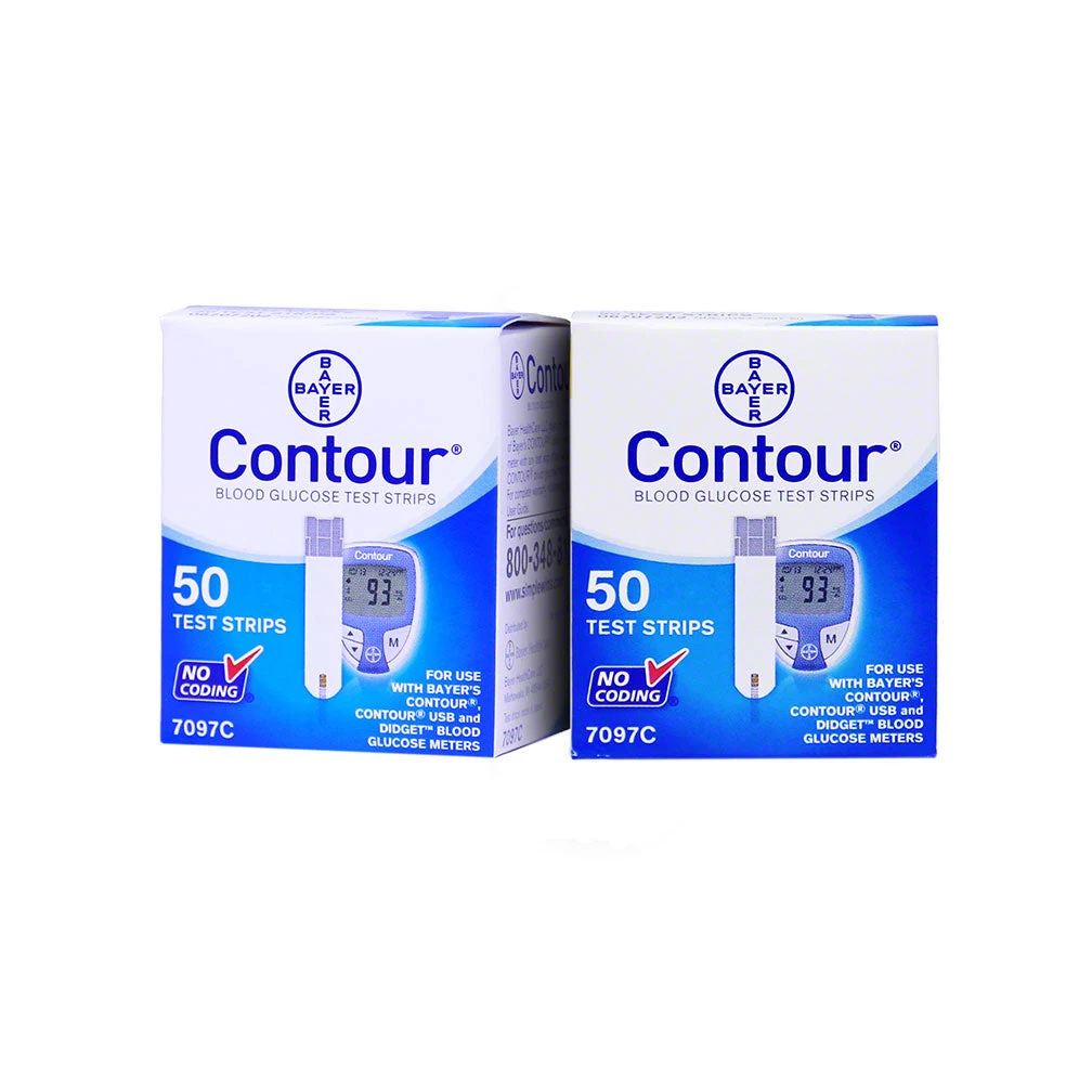 Factory Hot Sales Bayer Contour Test Strip 50s Glucose Meter Testing Diabetic Test Strips