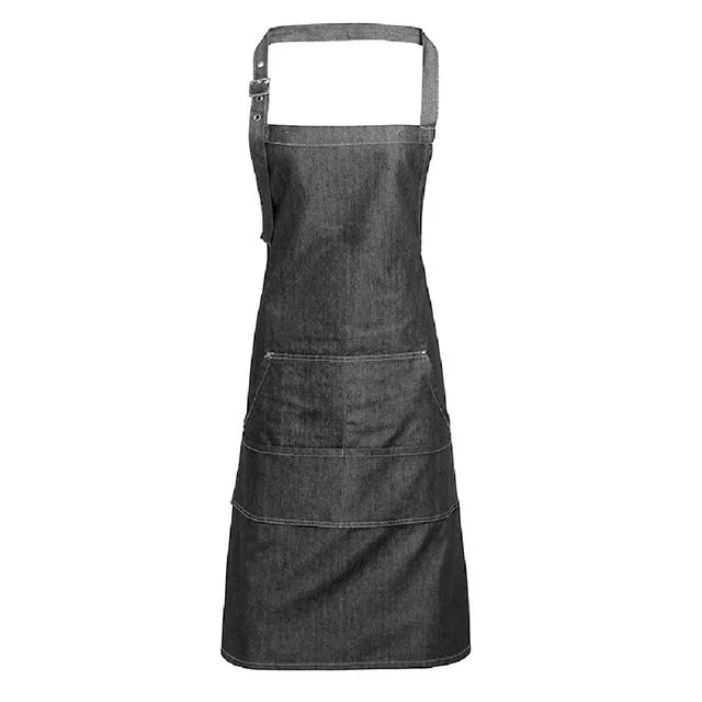Cheap Price Waterproof Adjustable 100% Organic cotton Double Side GOTS Certificate Canvas Stylist Fashion Kitchen Chef Apron set
