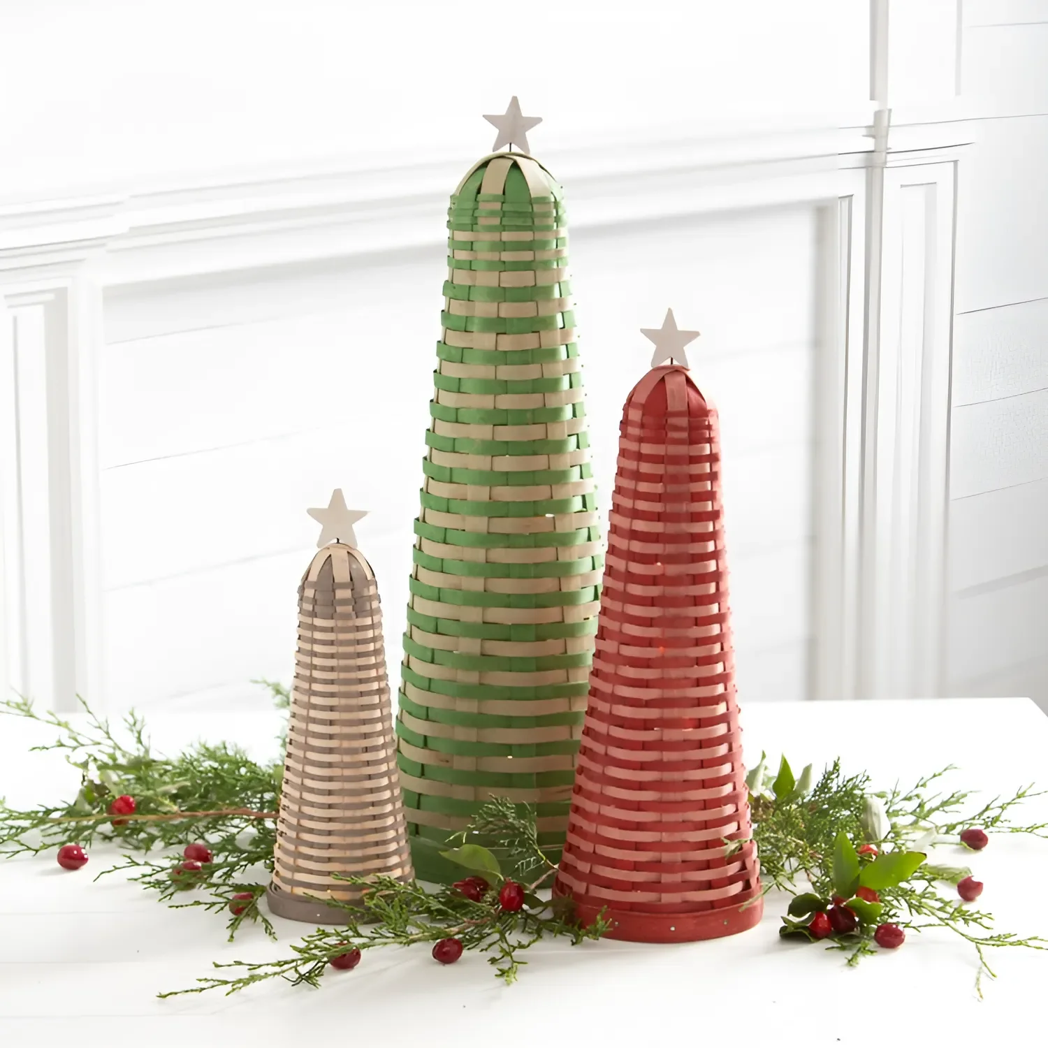 New design with elegent style wooden christmas tree for christmas decoration best quality with comparative price in Vietnam