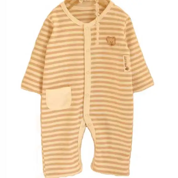 High Quality Bamboo Fabric Rompers Trendy Design Beautiful Print Pattern Full Sleeves Smart Baby Romper Set for Boys and Girls