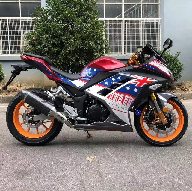 New Sticker High Quality NINJA ABS Sportbike CBB oil cooling engine Gasoline racing Motorcycles 150cc motorbike