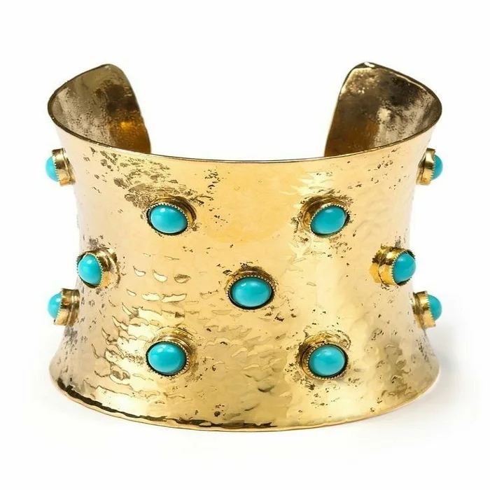 Stone Cuff Bracelets Bangles Fashionable Gold Plated Handmade Design Bangle For Girls Cuff Bracelet