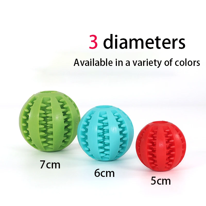 Pet Toy Rubber Watermelon Ball Dog Molar Ball Bite-resistant Cleaning Teeth Dog Food Ball Suitable For Small And Large Dogs