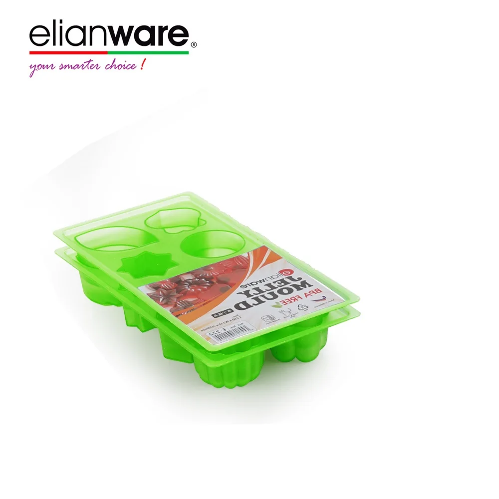 Elianware Plastic Jelly Cake Mould Malaysia Jelly Maker, Jelly Mould Pudding Maker Ice Cube Mould (2 PIECES PER PACK)