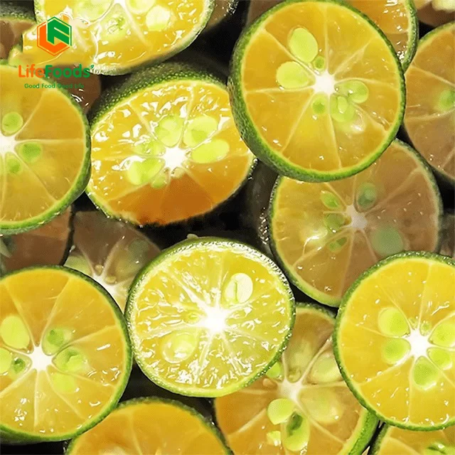 100% made from natural ingredient BQF process manufacture price fruit puree Frozen Calamansi Puree Lifefoods from Vietnam