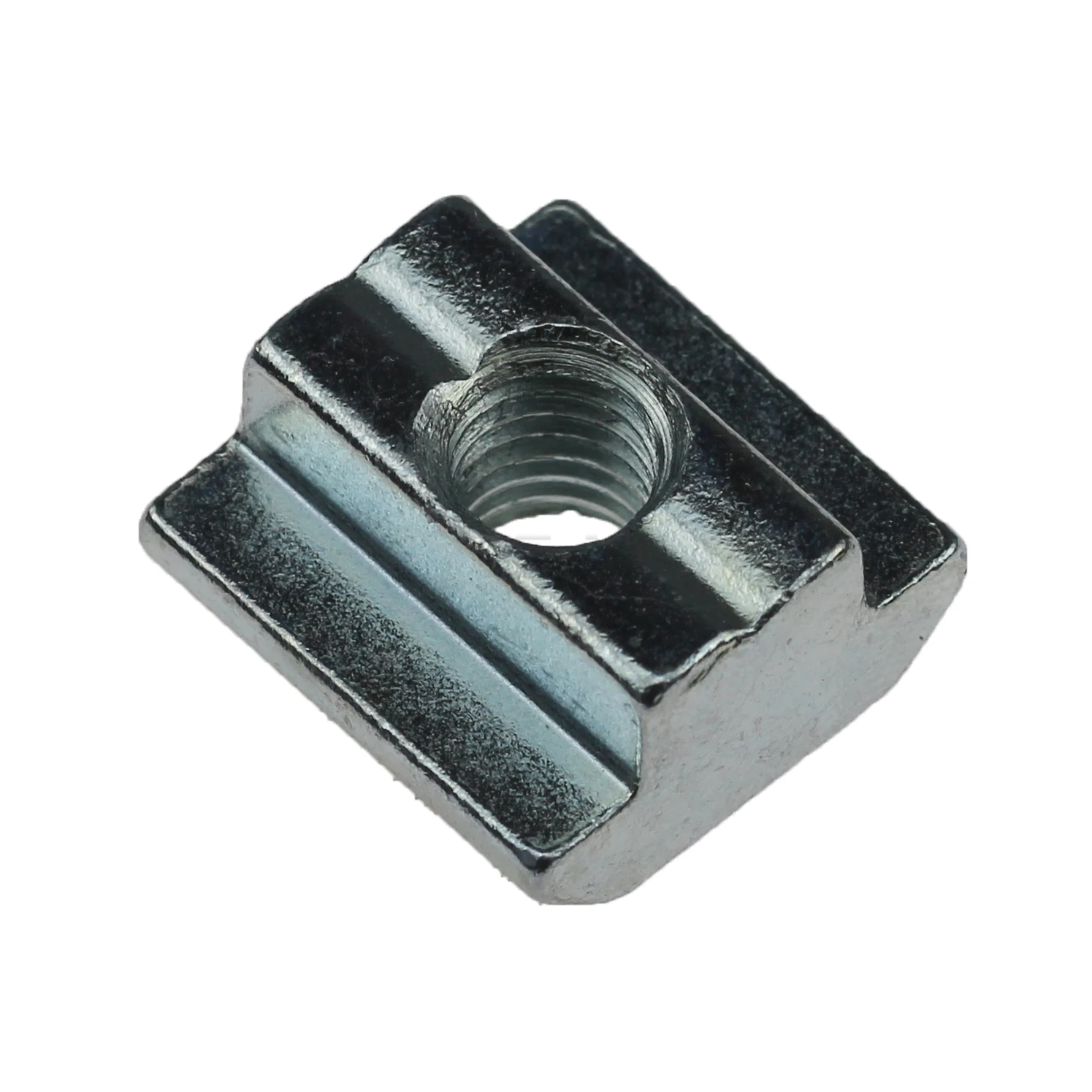 Carbon steel galvanized T-slot nut 19.5 X 10.6 MM, step height 5 MM  Slide nut M8
