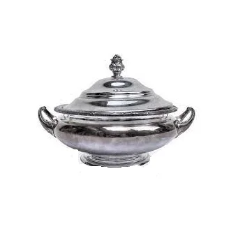 Decorative Best Quality Metal Tureen Set for Serving Soup Wholesale Supplier Manually Manufactured in India