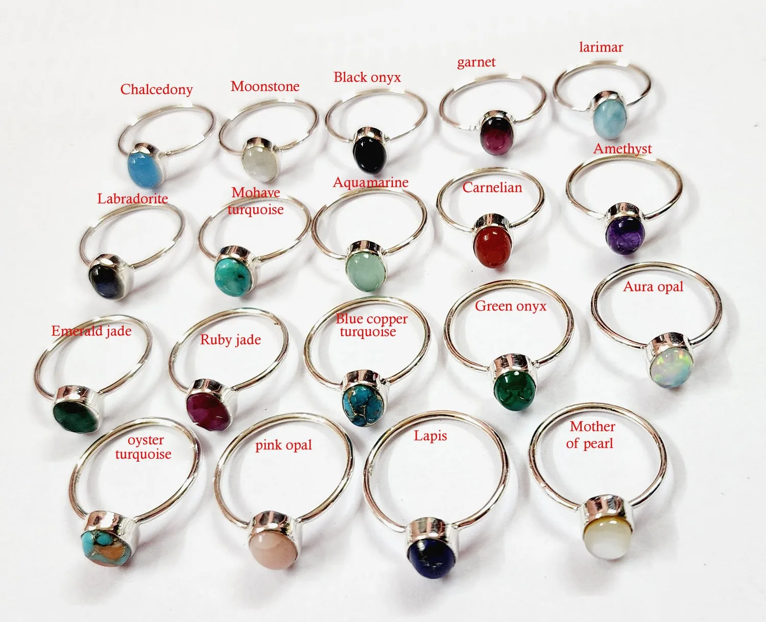New Trending Multi Gemstones Rings Lot, 925 Sterling Silver Mix Shape Rings Lot, Bulk Hand Accessories Vintage Jewelry for Women