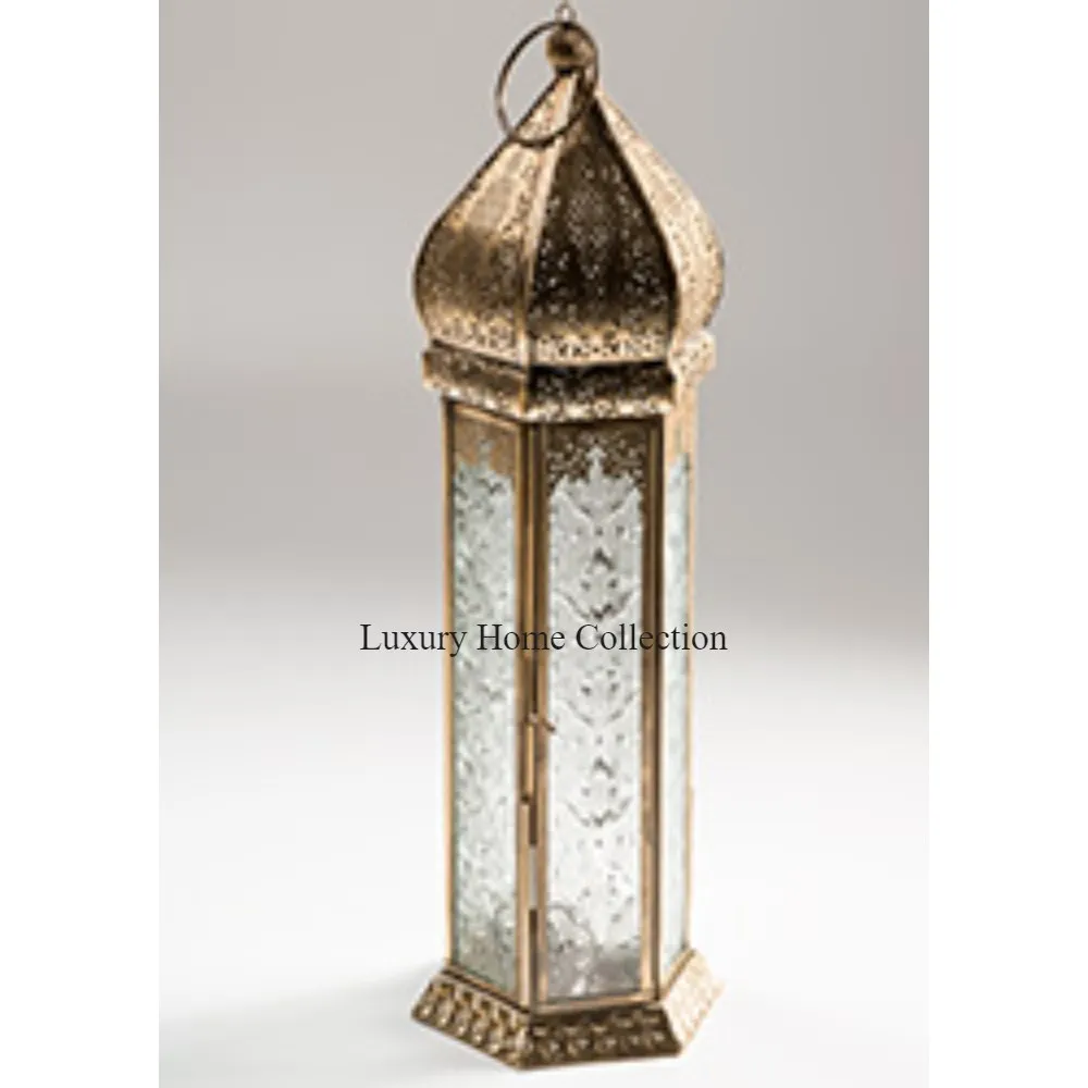 Gold Color Menorah Shape Candle Lantern Shiny Look Professional Lightning Decoration Home And Hotel Accessories Supplies