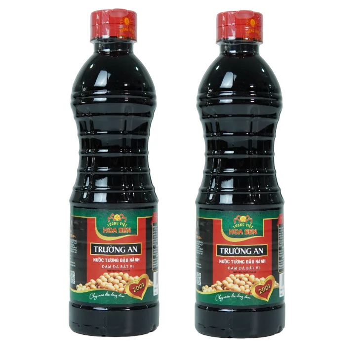 90% OEM Organic Soy Sauce Type Packing Price Reasonable Truong An Soy Sauce 500ml Tuong Viet Hoa Sen