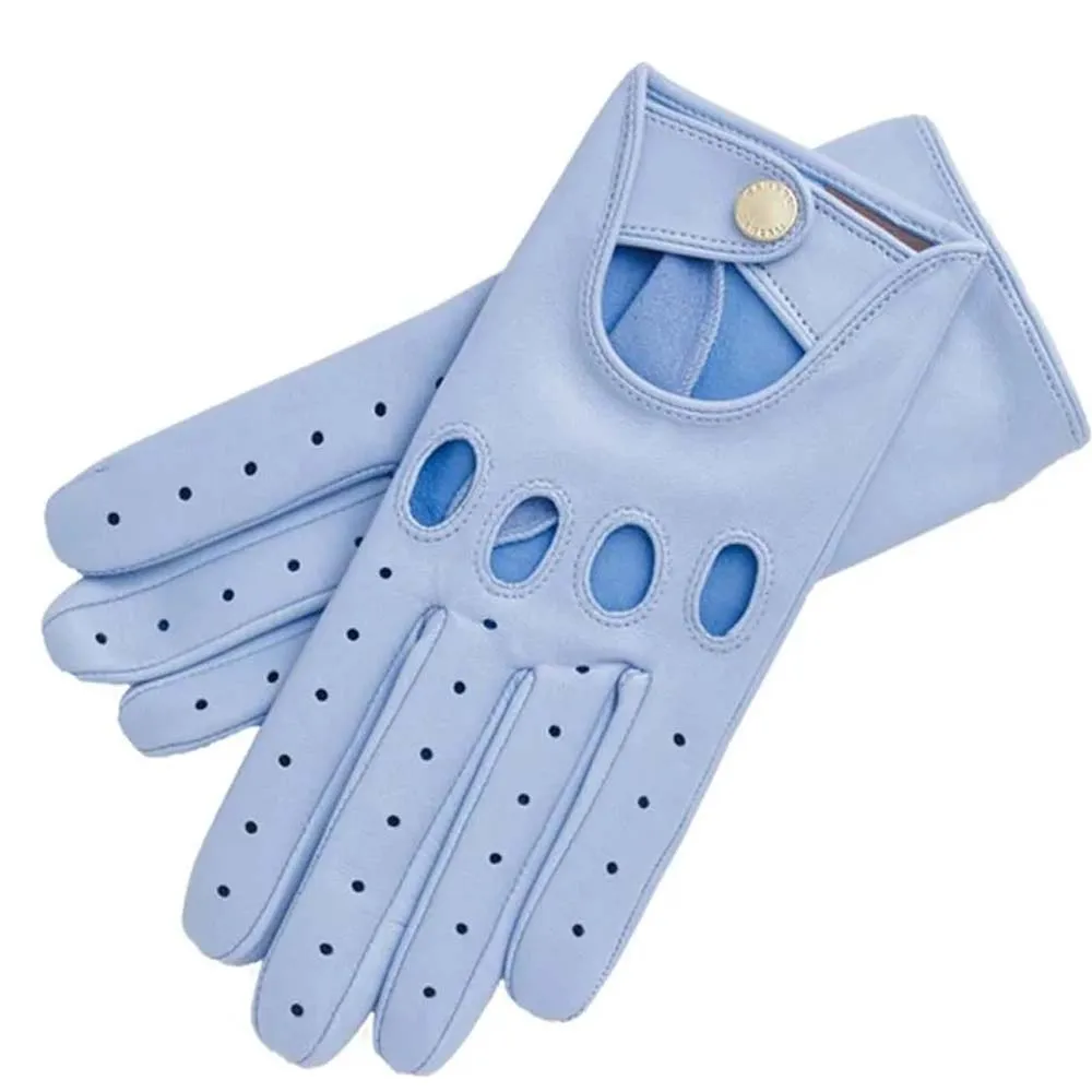 Sheepskin Driving Leather Gloves Motorcycle Full Finger Gloves