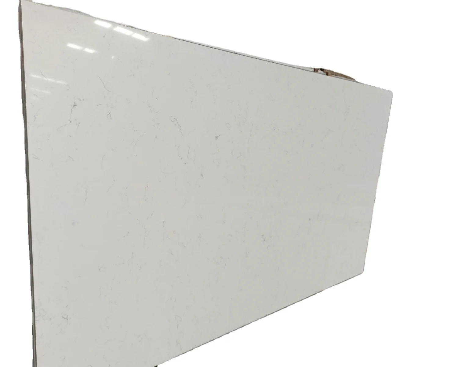 2023  Best Selling Engineered Modern Style Carrara White Quartz 20mm 30mm Slab Thickness for Countertop and Vanity Top