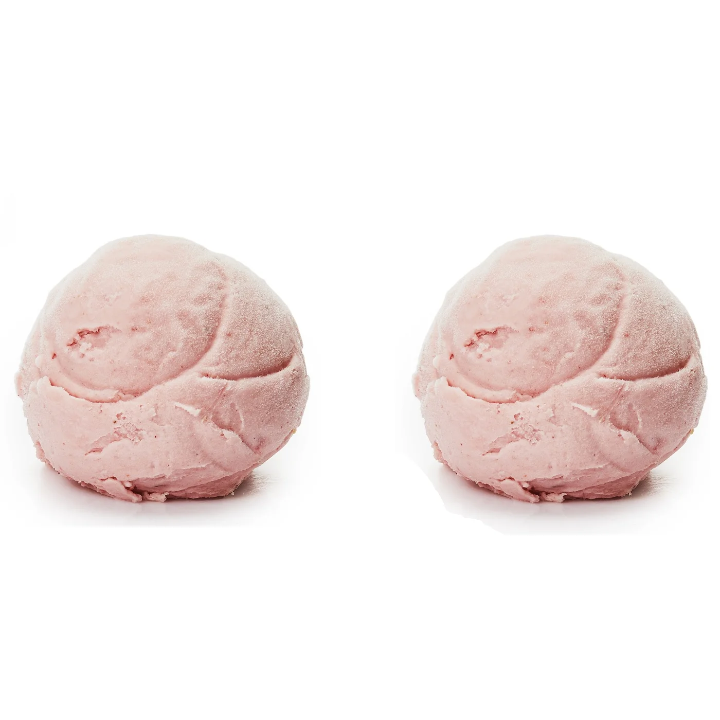 Healthy Tasty Sweet Tangy Fruity Flavour Dessert Citrus Handcrafted Dairy Products Pink 3.5oz Cup Strawberry Soft Ice Cream