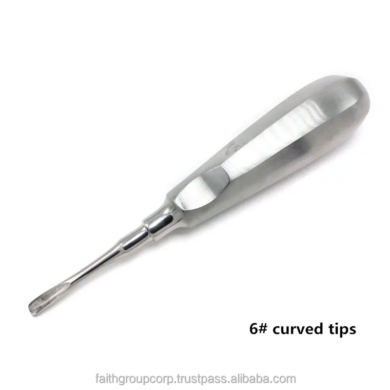 Hot Sale 1Pcs Dental elevator Stainless Steel Tooth Elevator Dentist Tools Straight Curved Root Elevator Dental Lab Instrument