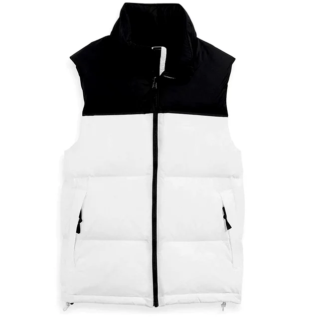 Warm Mens Padded Vest 100% Nylon Casual Puffer Vest Water Repellent Windproof Trapstar Puffer Jacket