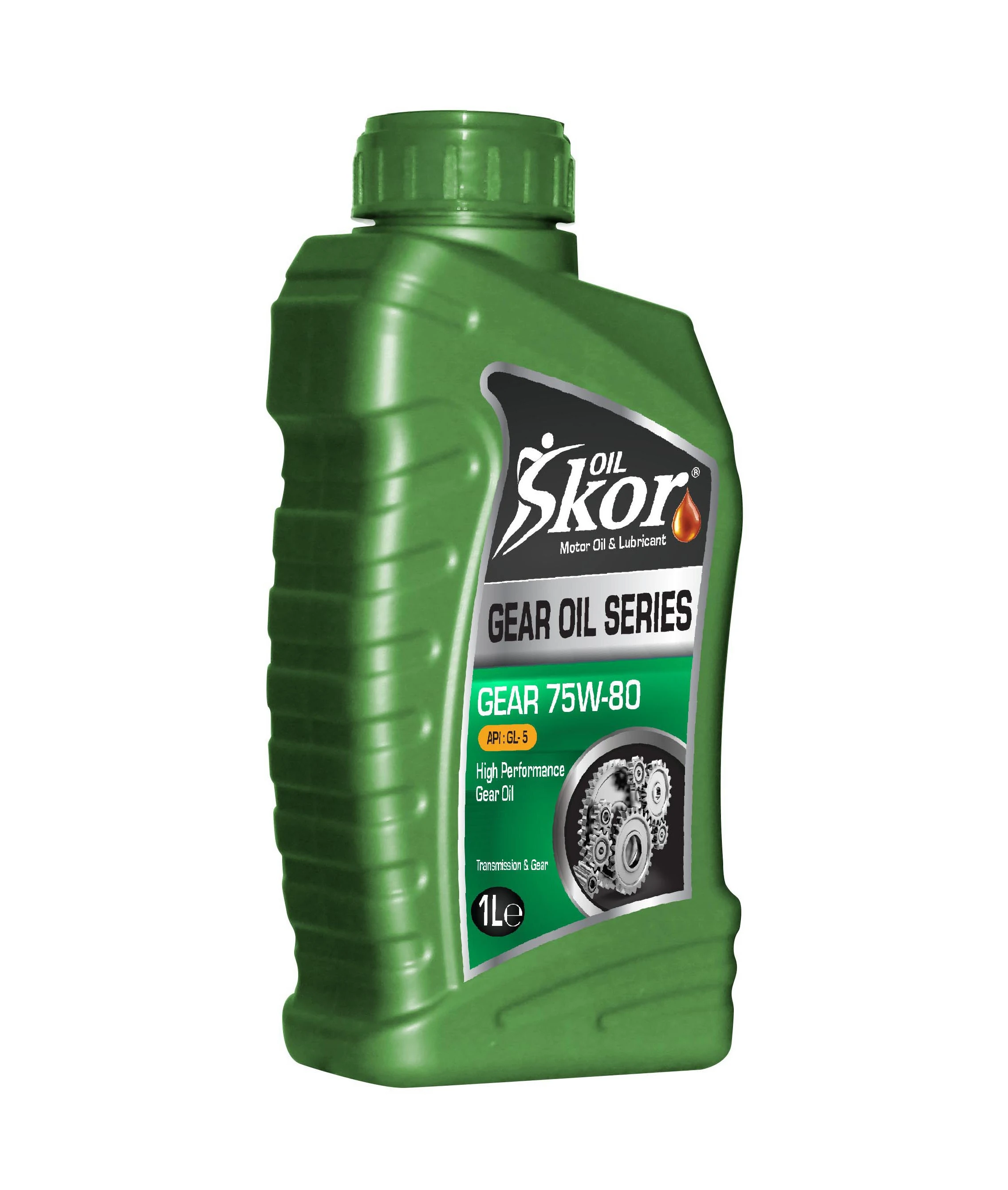 SkorOil 75w80 GL/5 High Performance Gear Oil Transmission Gear Premium Series 1 Liter Gear and Rransmission Oil