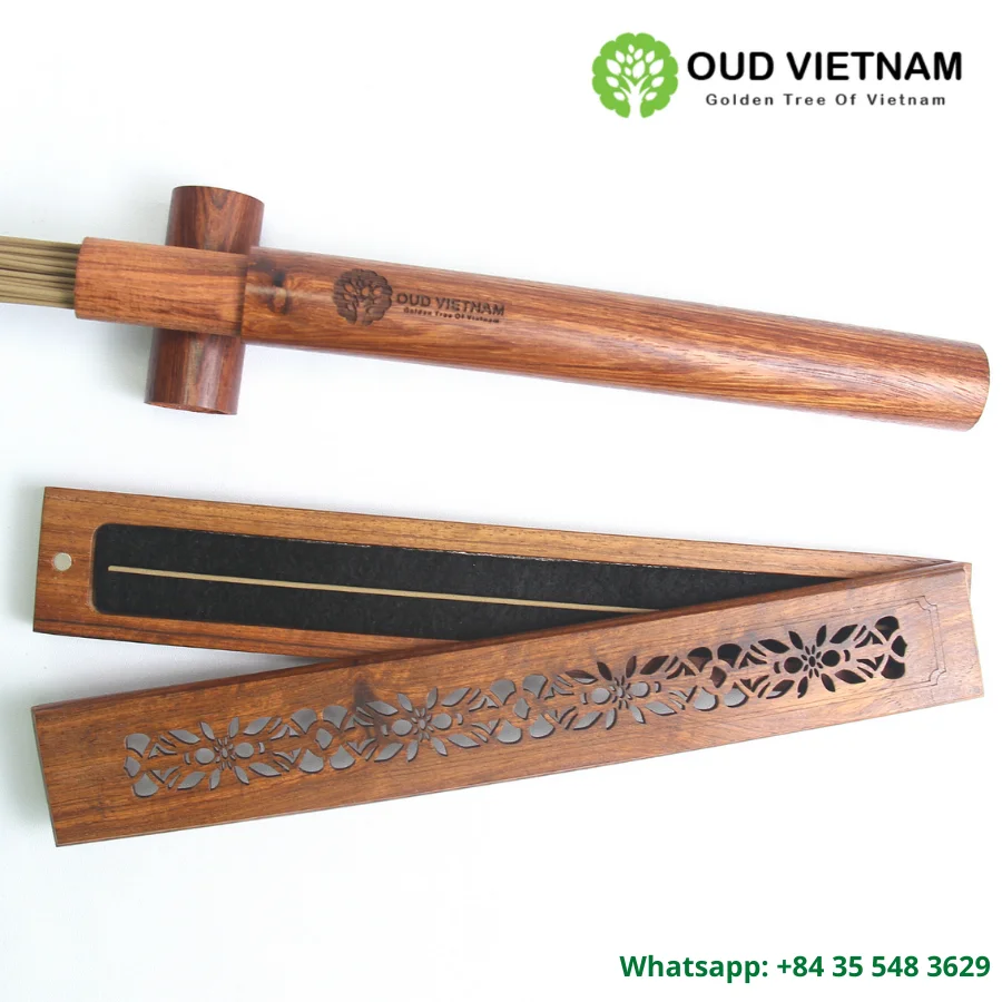 High Quality Vietnam Agar Oud Wood Incense Stick Wood Box Nice Shapes Selling for Middle East