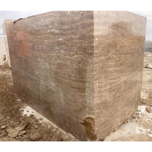 Noce Travertine Natural Stone Blocks for Kitchen Applications