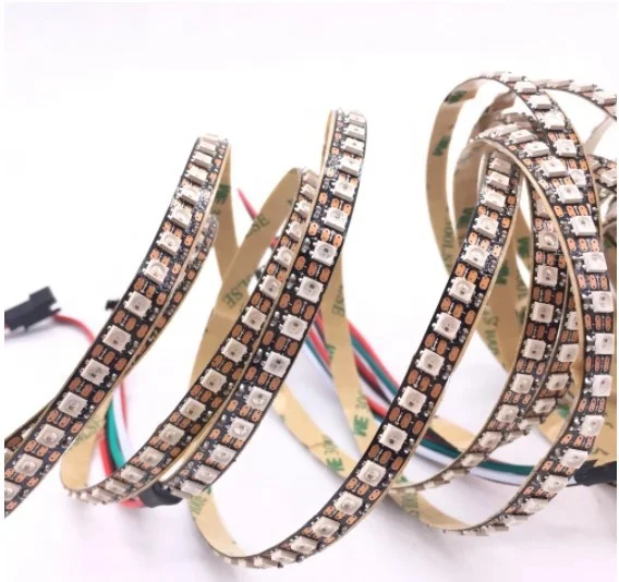 IP67 Waterproof Wholesale 144/m WS2812B Pixels LED Strip WS2812 LED Light RGB LED Strip Digital Dream Color LED Tape
