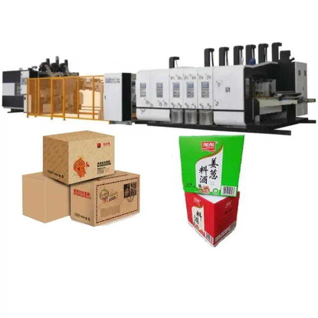 QH-casemaker corrugated carton box flexo printer slotter folder gluer bundling machines