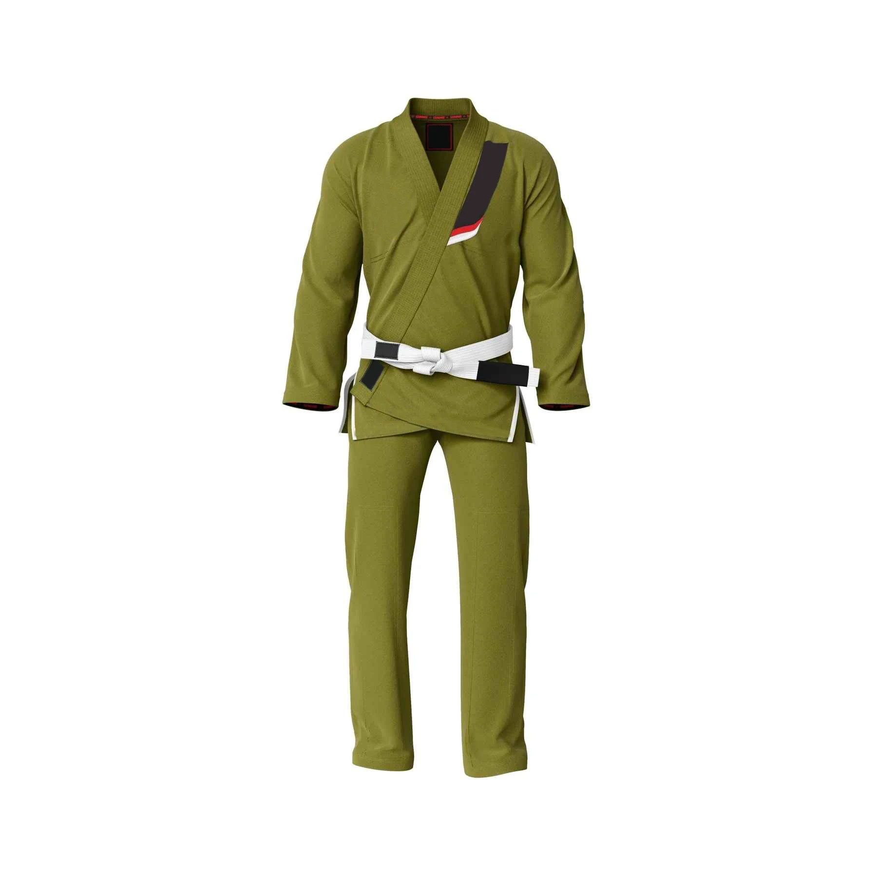Мужская одежда с логотипом на заказ униформа для джиу-джитсу оливкового цвета легкая новейшего дизайна