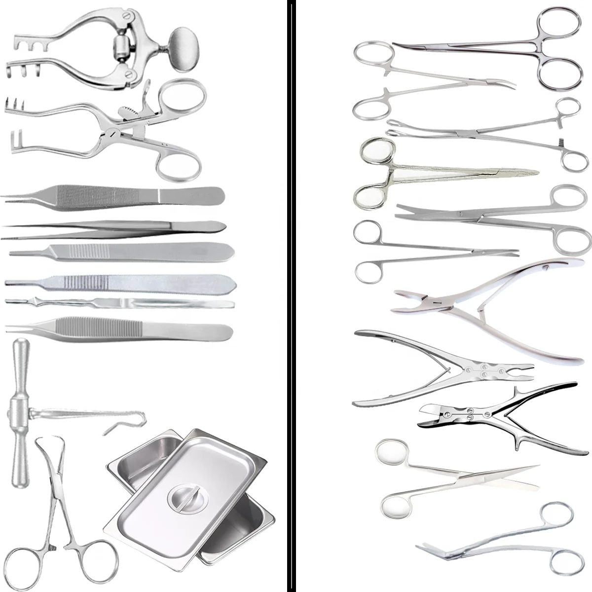 Craniotomy Surgical Instrument Set Basic Neuro Major Orthopaedic ENT Mini Surgical Nasal Tool Instruments General kit 53pcs