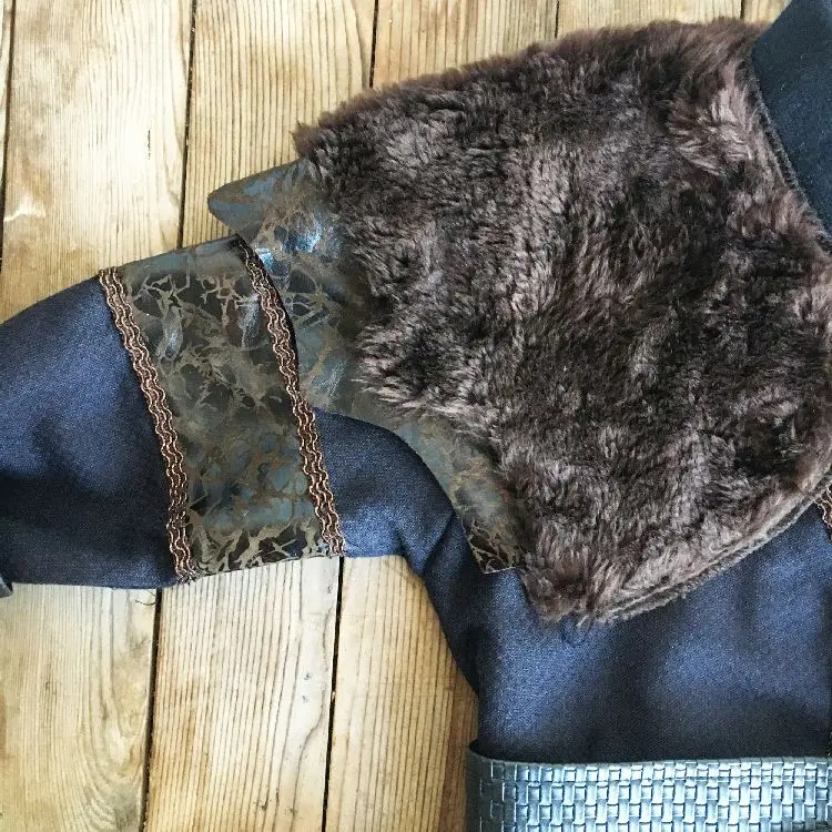 Traditional Ertugrul Gazi Handmade Leather Alp Costume Brown For Kids