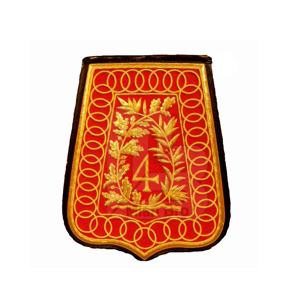Sabretache Eagle Gold And Different Color Shape Flag Best Quality Embroided Flags For Band Uses