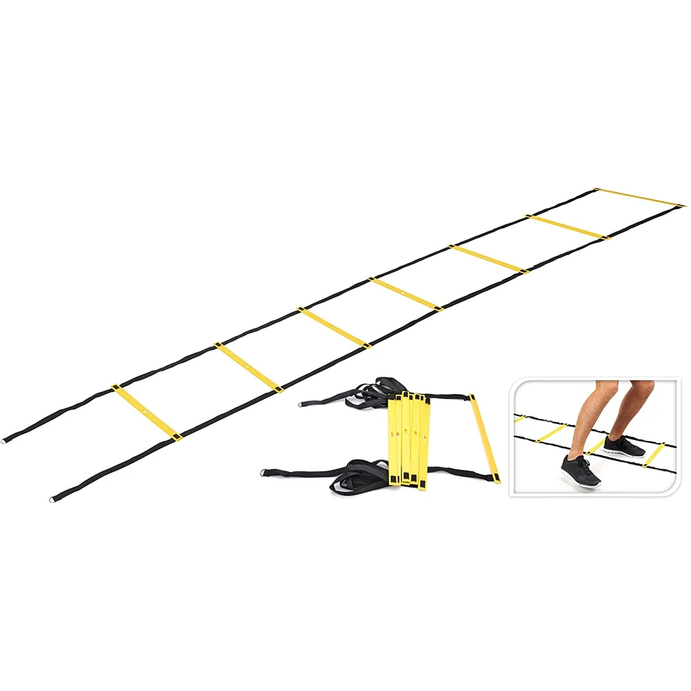 Super Speed Agility Plastic Ladder for Track and Field Sports Training (4 Meter, Yellow, Black) Buy AT Best Price