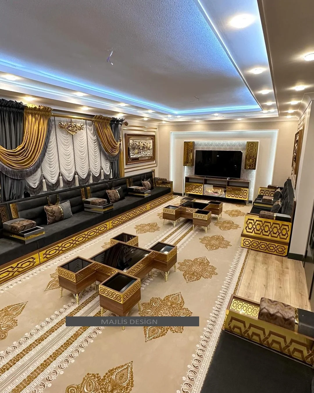 Moroccan Sofa  Sedari  Moroccan Jalsa   Moroccan Salon  Luxury  U Sofa Set  Sofa Wood Set  we only ship this product to europe