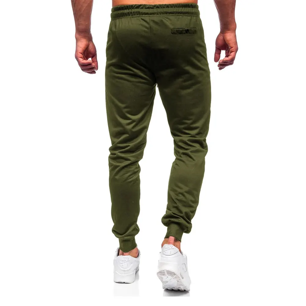 best selling custom logo sports jogger sweatpants 100% cotton workout drawstring waist jogger pants for men