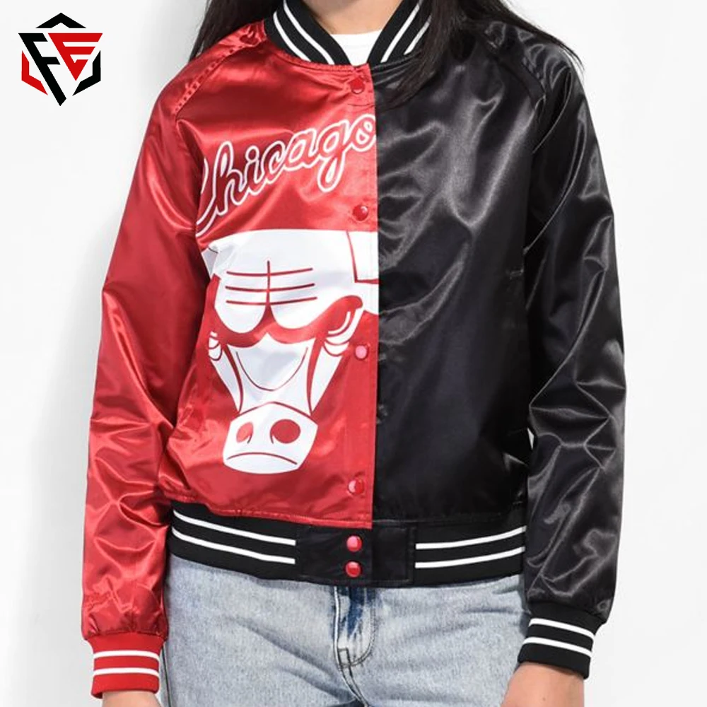 Мужская атласная куртка из 100% полиэстера