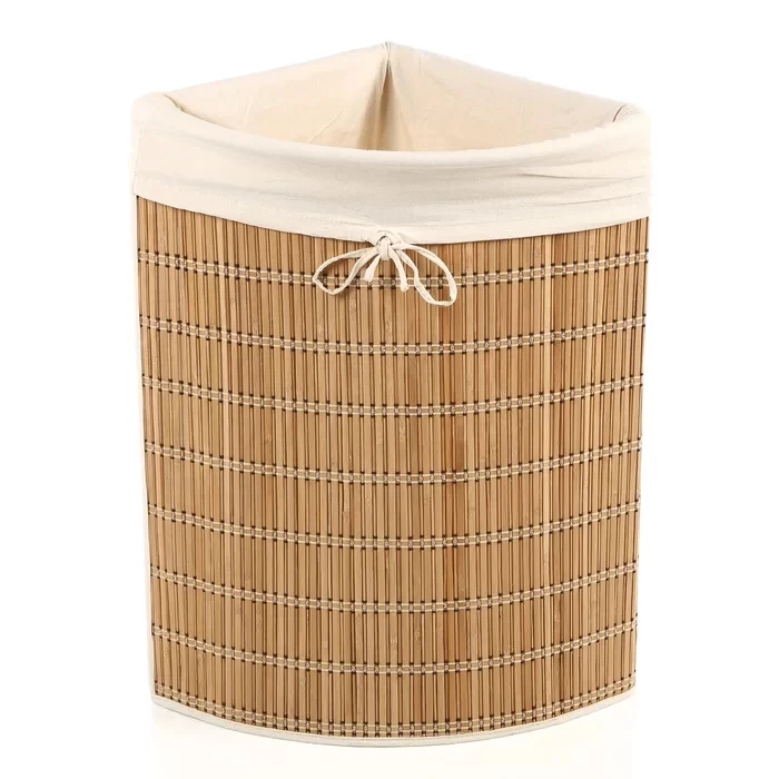 Elegant Foldable Collapsible Natural Bamboo Woven Baskets Weaved Laundry & Clothing Home Storage Organizer Vietnam Supply
