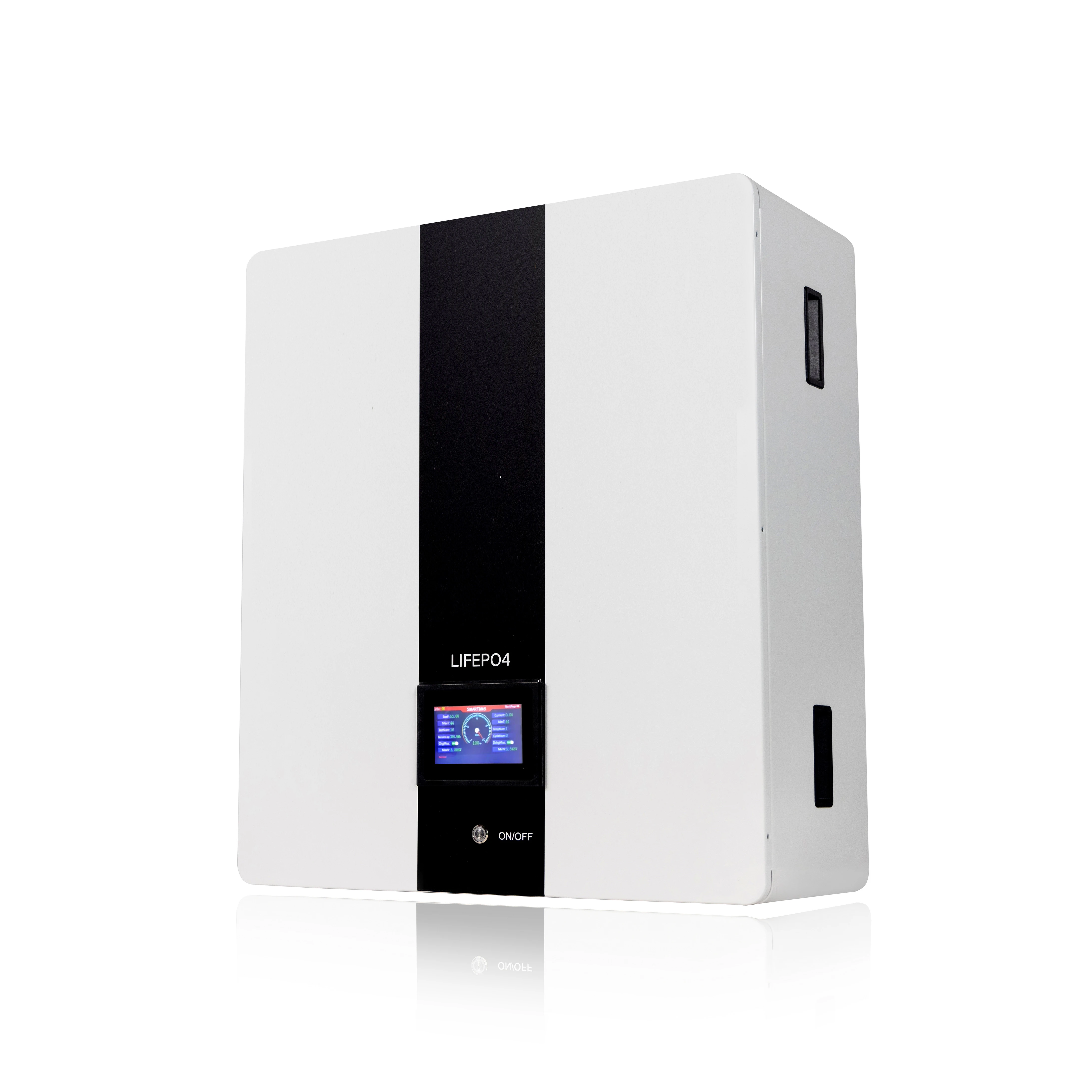 Ouyad Wall mounted GSPW51.2- 200AHLCD LIFEPO4 Lithium Rechargeable Battery BMS