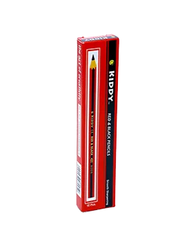 Buy Kiddy Red Black Pencils with Extra Dark Black & Red Pencils For Writing & Designing Making Uses Low Prices