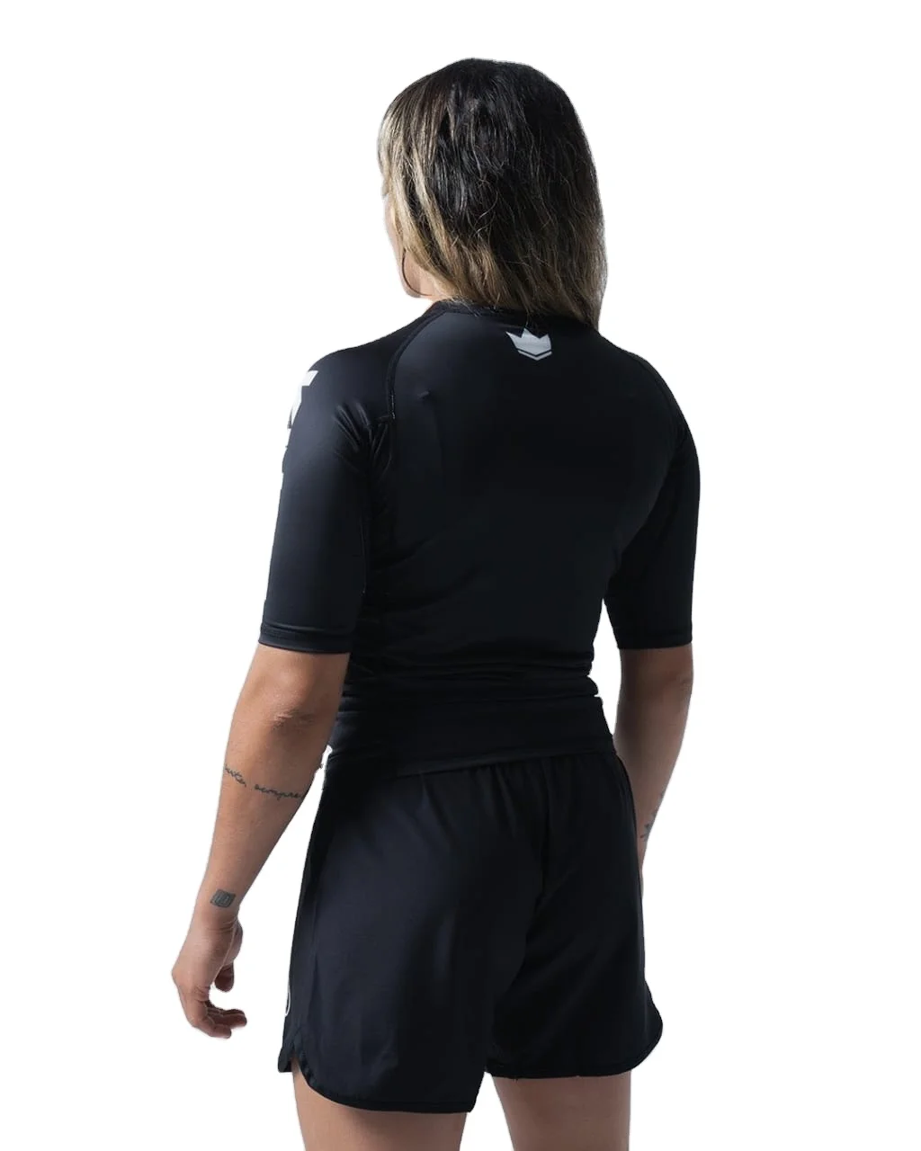 Custom Logo Unisex Rush Guard Compression Shirt Jiu-Jitsu BJJ Ranked Long Sleeve MMA Rashguard Men Women Children Made Fabric