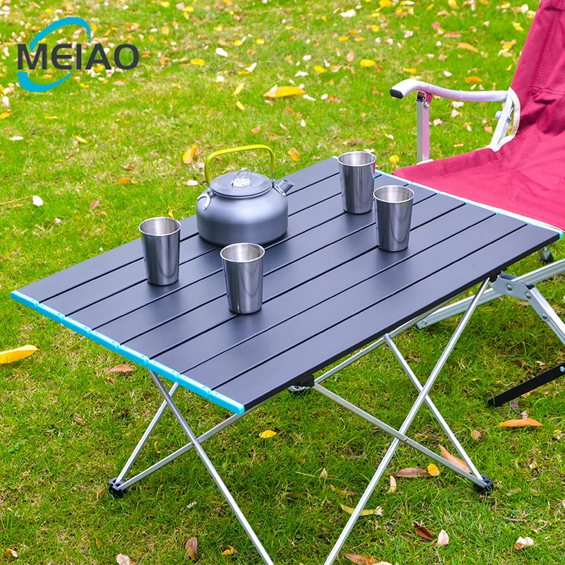 MEIAO Portable Aluminum Alloy Outdoor Folding Camping Fishing Garden Chairs Beach Table