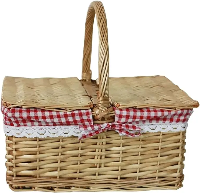 Best-selling trendy picnic basket made in Vietnam ODM OEM holiday items Woven Basket storage baskets