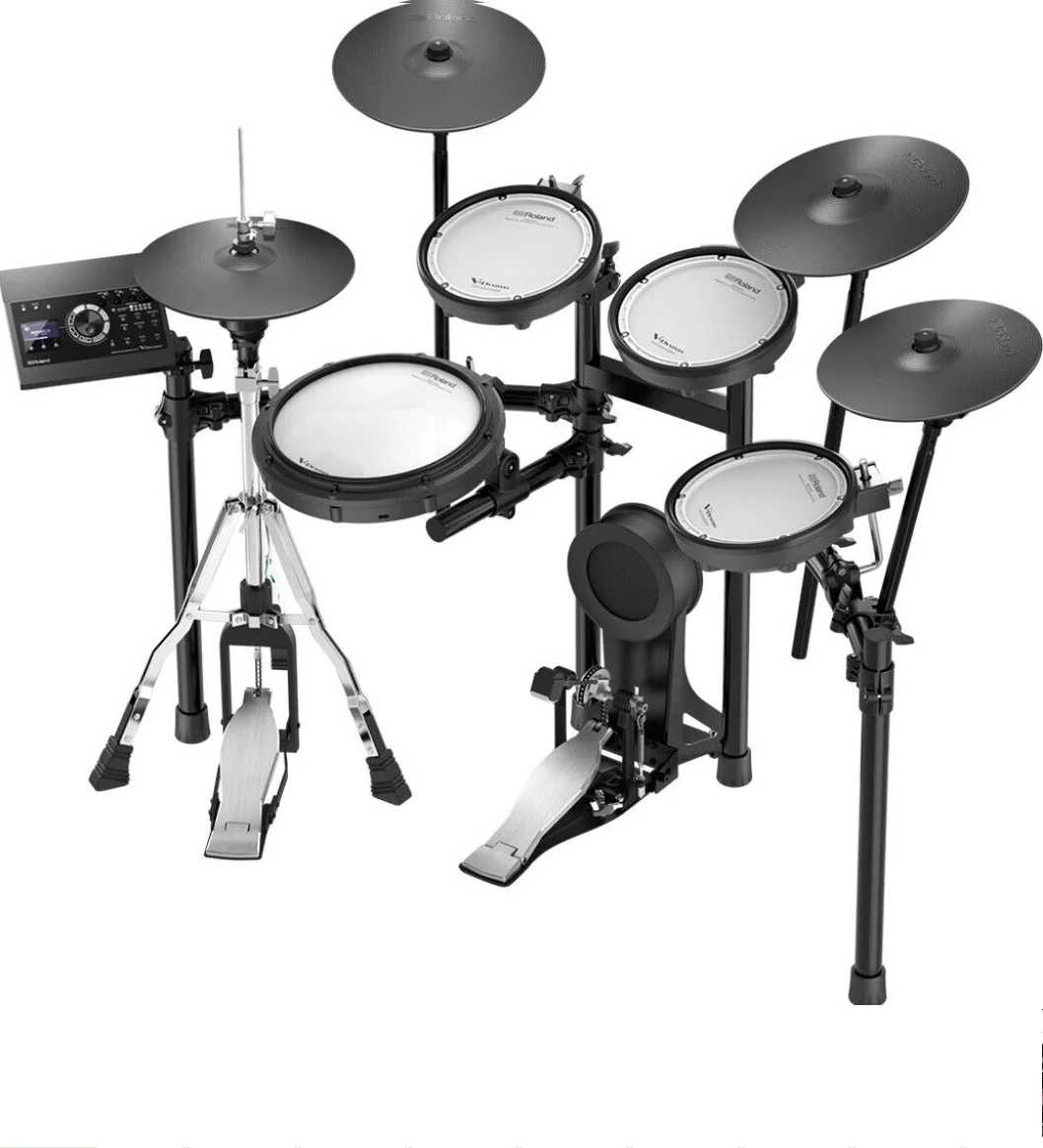ALL Rland TD-17KVX V-Drums  Drum Kit Bundle with Throne Double Kick Pedal & Accessories