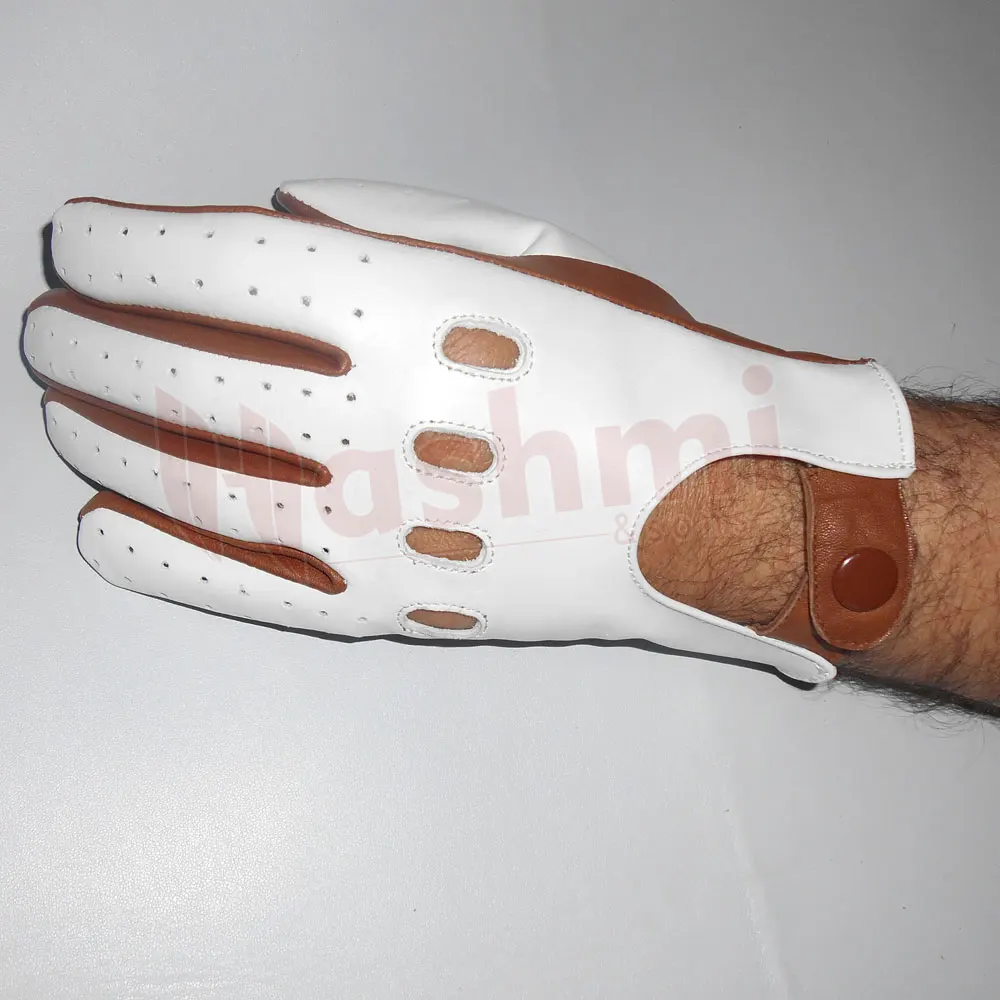 Leather Soft Driving Gloves Full finger Leather Gloves Men Winter Warm Touch Screen Driving Gloves