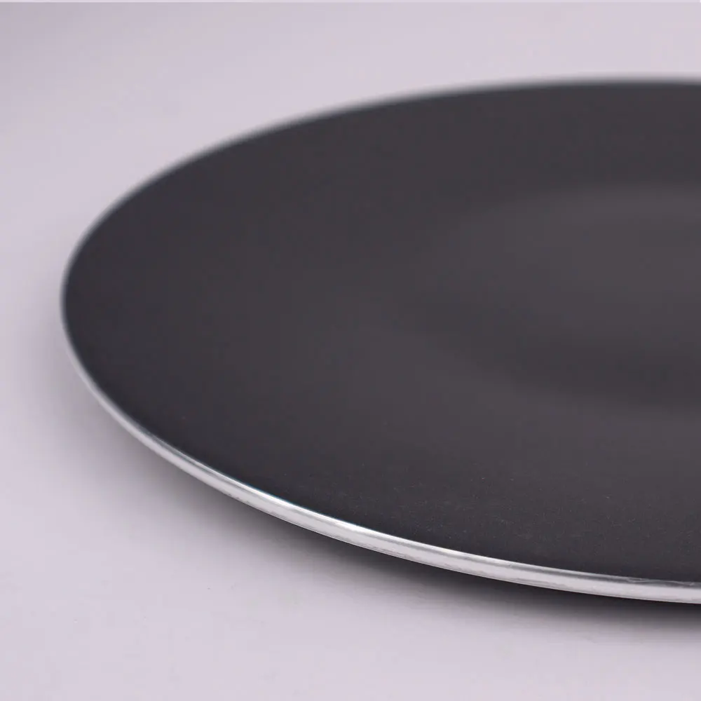 Chef Heavy Gauged Non Stick Aluminum Tawa Non Stick Crepe Pan Pizza Pan Piza Pancake FlatTawa Crepe Pans Dosa Tawa Roti Maker