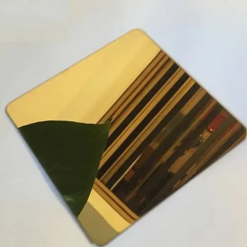Factory wholesale 201 304 316 430 Gold Mirror Stainless Steel Sheet