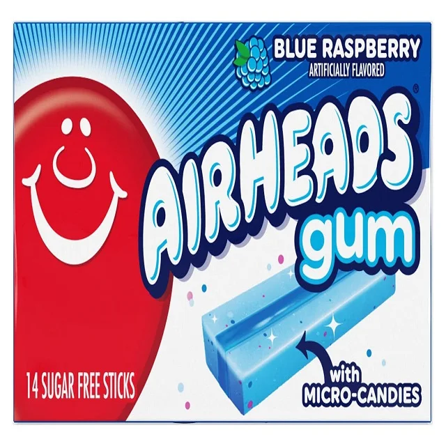 Airheads Chewing Gum Blue Raspberry candy