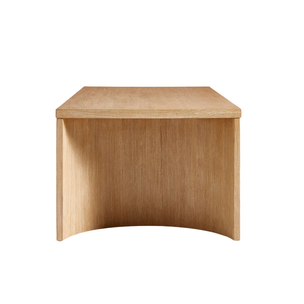 Высококачественный изогнутый деревянный обеденный стол-улучшенное кухонное пространство с вьетнамской деревянной мебелью для мирового рынка