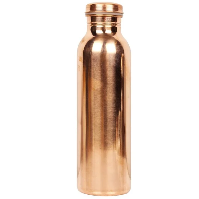950ml High Quality pure copper water bottle for gym yoga workout india pure copper water bottle