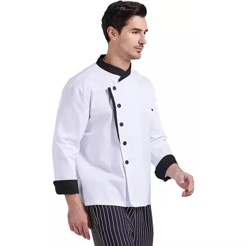 Custom Short Waiter Chef Clothes Coat Restaurant Bar Hotel Chef Uniform for Unisex Hotel Chef Jacket