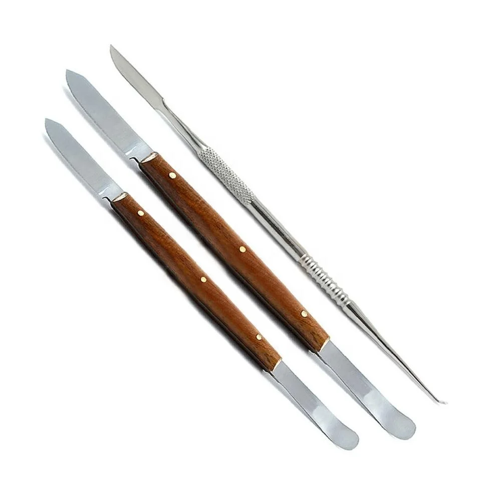 Wax Spatulas Dental Lab Kit Wax Carving Tools Stainless Steel Dentistry & Oral Spatula Oral Hygiene Care