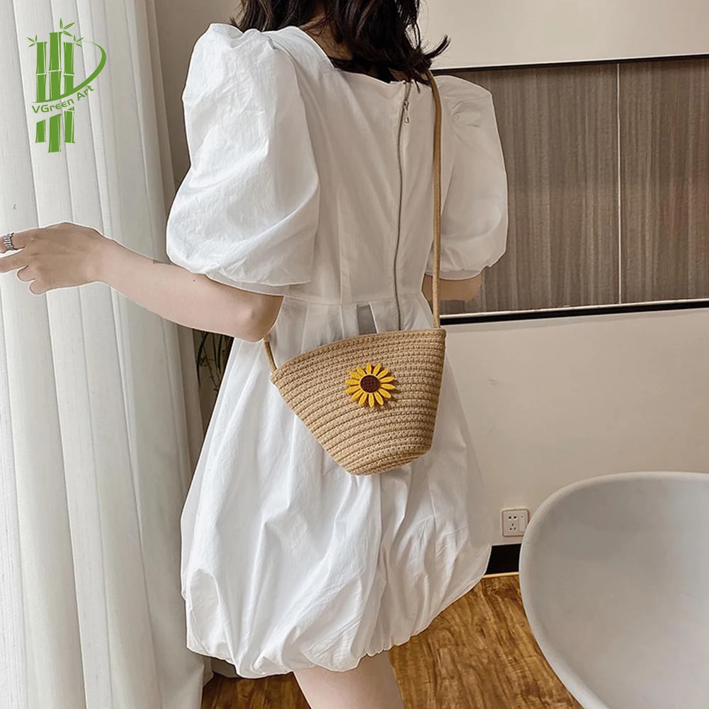 Shoulder Crossbody Summer Bag Daisy Yellow Flower Travel Bag 2022