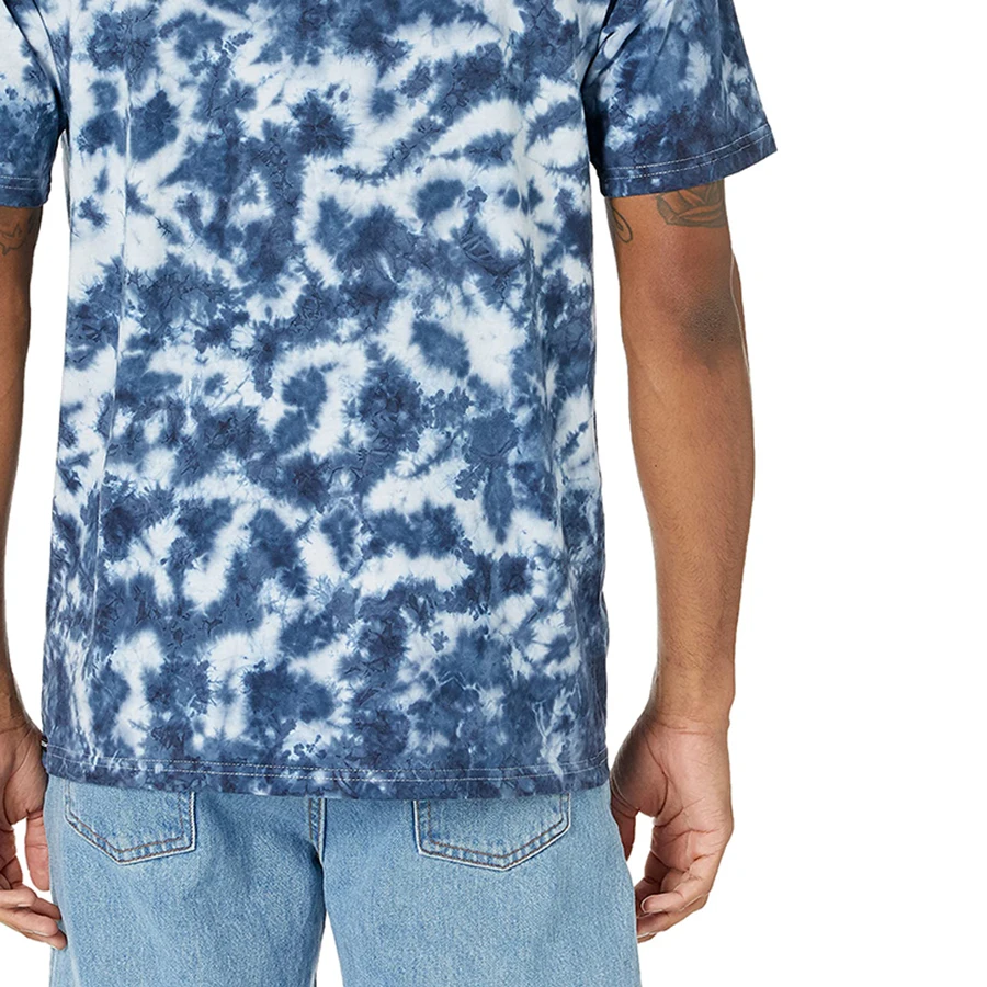 Manufacturers Direct Street Style Custom Logo Hip Hop Plus Size Short Sleeve Cotton Mens Tie Dye T Shirt